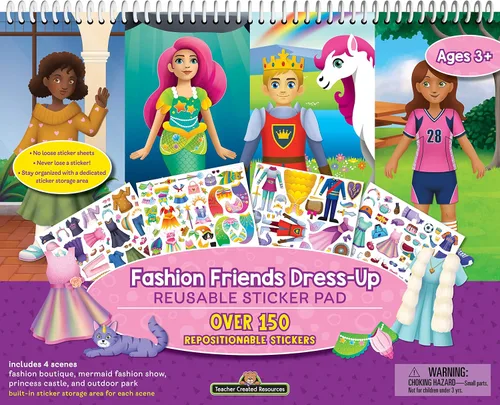 Vista 8 de Teacher Created Resources Láminas de Pegatinas Reutilizables Aventuras Increíbles