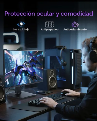 Vista 6 de KTC Monitor para juegos de 24 pulgadas 180Hz - Monitores de computadora 2K 1440P, monitor IPS rápido con HDR 400, sincronización adaptativa, hasta