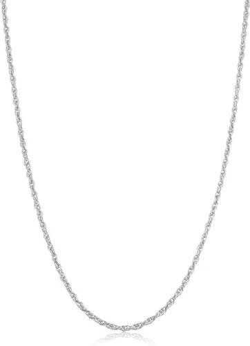 Vista 8 de Kooljewelry Collar de cadena de plata de ley u oro amarillo y plata esterlina para mujer