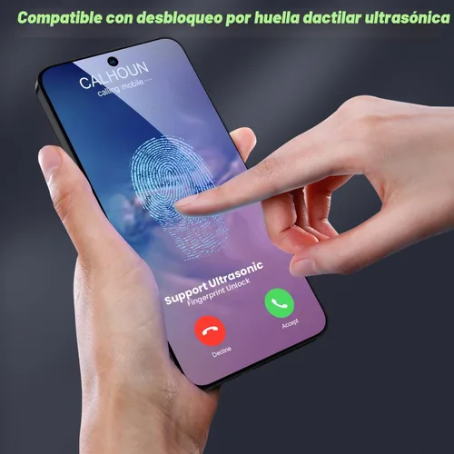 Vista 4 de WSKEN Protector de pantalla de privacidad para Samsung Galaxy S24, vidrio templado [antiespía de 24°] [cero burbujas]