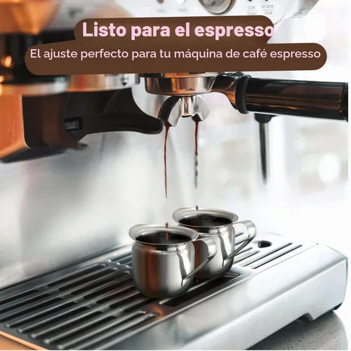 Vista 6 de Fit Meal Prep [Paquete de 6] Jarra de crema de 3 onzas, cremas de campana de acero inoxidable, mini recipiente para servir leche, crema de café