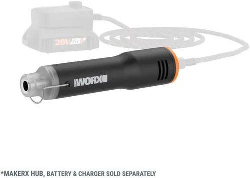 Vista 9 de Worx MAKERX WX743L.9 - Mini pistola de calor de 20 V (solo herramienta)