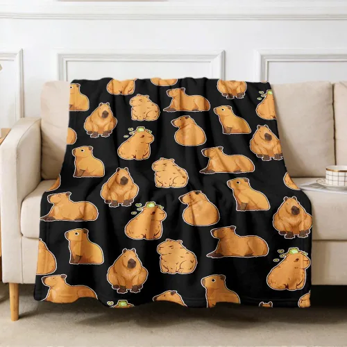 Vista 13 de Manta de gatos para amantes de los gatos - 40x50 pulgadas, mantas de franela suaves con patrón de gatos lindos, acogedoras, para gatos de raza