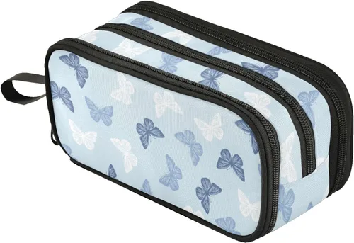 Vista 14 de Fustylead Alice - Estuche de ajedrez para lápices con cremallera, bolsa de maquillaje, bolsa de cosméticos, bolsa de viaje multiusos, caja