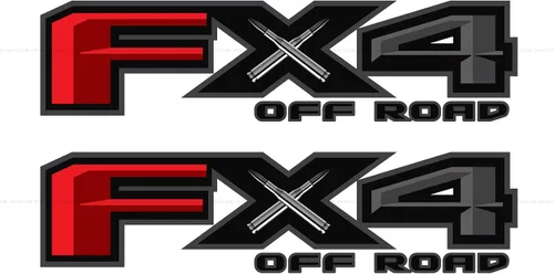 Vista 16 de FX2 - Calcomanías deportivas F para camión, 4 x 4, lado de la cama (juego de 2)