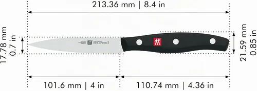 Vista 5 de ZWILLING Twin Signature - Cuchillo de pelar ultraafilado Friodur con hoja