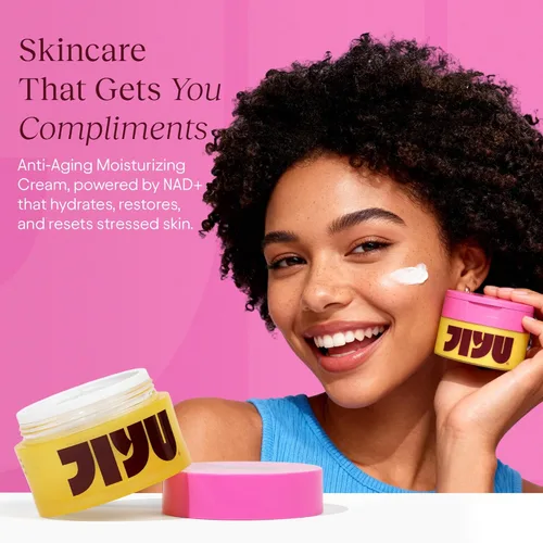 Vista 2 de JiYu NAD+ Hidratante Facial – Crema Coreana Antienvejecimiento para Piel Radiante, Firme y Suave – Crema Hidratante y Brillante Diaria para Mujeres