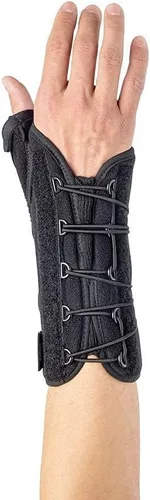 Vista 2 de Muñequera/pulgar (izquierda) para esguinces, inmovilización posquirúrgica, fundición posterior a fractura, túnel carpiano (izquierda)