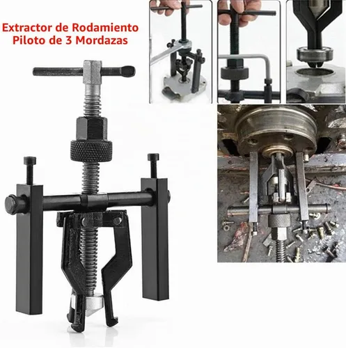 Vista 2 de Qiilu Extractor de rodamientos, extractor de engranajes de 3 mandíbulas, extractor de engranajes, extractor de rodamientos de rueda, kit de máquina
