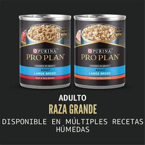 Vista 7 de Purina Pro Plan Comida seca para perros de raza grande con alto contenido de proteínas y salud digestiva, fórmula de pollo y arroz - Bolsa de 18 lbs
