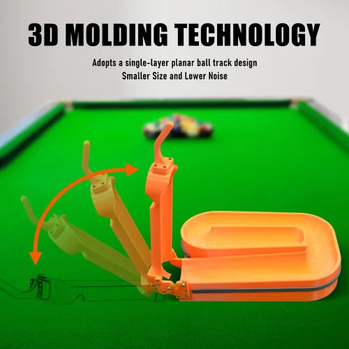 Vista 3 de Estante de bolas de piscina de precisión: herramienta de entrenamiento de billar impresa en 3D para una práctica consistente, crea triángulo