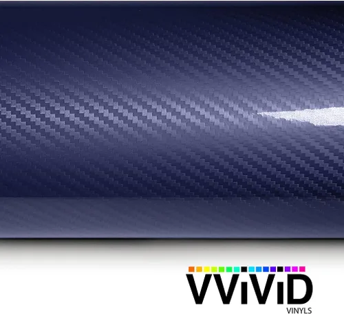 Vista 4 de VViViD Envoltura de vinilo epoxi 5D color azul oscuro (1 x 5 pies)