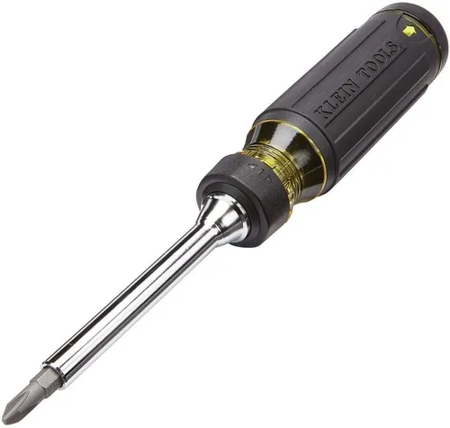 Vista 5 de Klein Tools Destornillador magnético de puntas múltiples/destornillador de tuerca (32500MAG) y destornillador de trinquete 15 en 1 (32305)