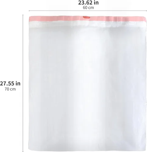 Vista 4 de Fancial Bolsas de basura altas ultra fuertes para cocina, blancas, 13 galones, 80