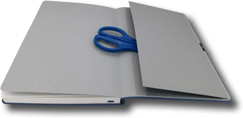Vista 6 de Cuaderno de tapa blanda, cuadrícula de puntos/puntos, A5, 5.8 x 8.3 pulgadas, piel sintética de alta calidad, papel grueso cremoso, encuadernado