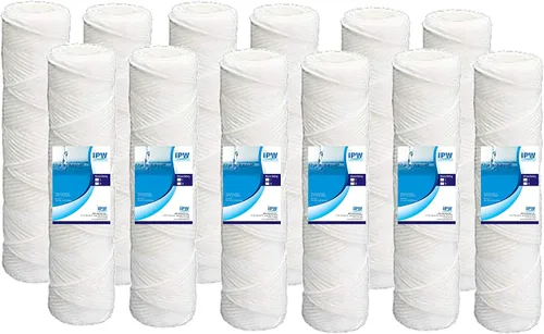 Vista 3 de IPW Industries Inc. - Paquete de 2 filtros de sedimento de cuerda de 5 micrones - Reemplazo de cartucho de filtro de agua universal para toda