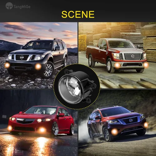Vista 7 de TangMiGe Lámparas antiniebla para Nissan Honda, Ford, Acura, Subaru, Suzuki, Lincoln, Jaguar, accesorios para conducción, luz antiniebla, repuesto