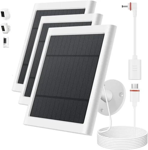 Vista 7 de Panel solar para cámara Ring (2ª generación) (Paquete de 2 piezas negras) (1 pieza negra)