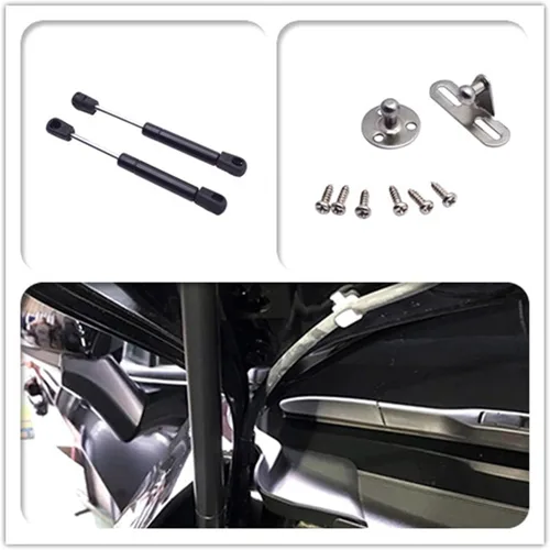 Vista 2 de munirater 7 pulgadas 80N/18 libras soporte de elevación Strut Spring Shock Toolbox tronco escotilla montaje tapa universal, juego de 2