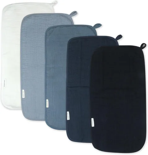 Vista 7 de HonestBaby Paños para eructos multicapa de algodón orgánico para bebés, paquete múltiple, juego de patrones, talla única de EE Paquete de 5 patrones