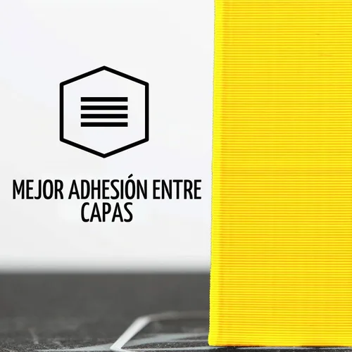 Vista 4 de HATCHBOX - Filamento de impresión 3D de ácido poliláctico de 0.069 pulgadas, color amarillo, carrete de 2.2 libras, precisión dimensional de +
