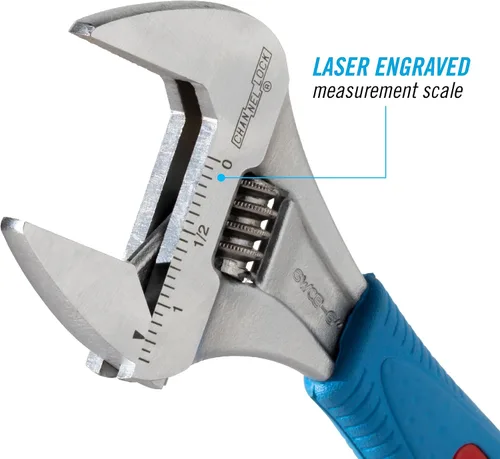 Vista 2 de Channellock 6WCB 6-Pulgadas Llave Inglesa Ajustable de Ancho Amplio, CÓDIGO AZUL