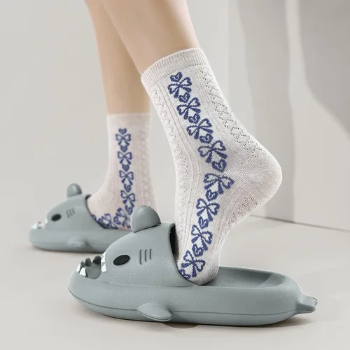 Vista 6 de Sandalias de tiburón para hombre y mujer, novedosas sandalias de verano con punta abierta, antideslizantes, para playa, piscina, ducha con suela