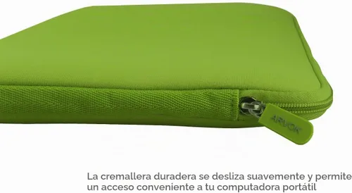 Vista 5 de Arvok - Funda o bolso de neopreno resistente al agua para computadora personal Bamboo verde
