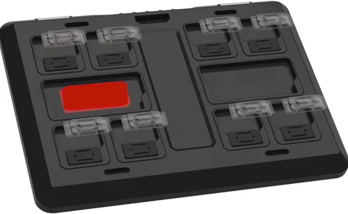 Vista 5 de NyVoozy Sistema de montaje de 20 piezas, pies de montaje para el sistema Milwaukee Packout (negro)