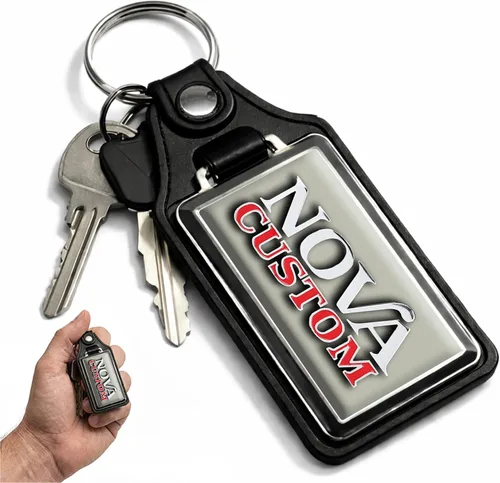 Vista 68 de Brotherhood Car Key Chain for Nova - Classic Models Keychain for Men and Blanco antiguo - Personalizado 1975