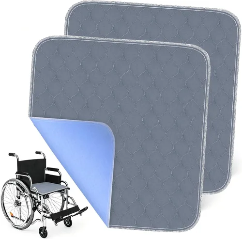 Vista 6 de RIQINXIN Almohadillas acolchadas impermeables para silla de incontinencia lavables para adultos, niños y ancianos, 21 x 22 pulgadas, 1 unidad