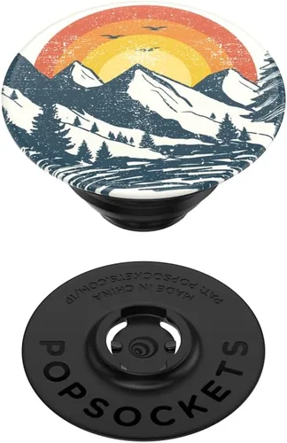 Vista 4 de PopSockets Agarre translúcido para teléfono con soporte expansible, PopSockets para teléfono, agarre adhesivo, PopGrip translúcido, Into The Woods