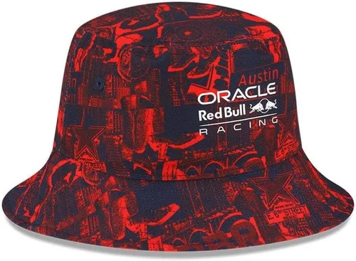 Vista 3 de F1 Red Bull Racing Edición Especial Austin GP Sombrero de pescador Rojo, Rojo