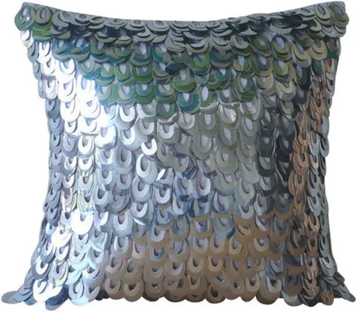 Vista 12 de The HomeCentric Funda de almohada personalizada, color plateado de 12 x 12 pulgadas, fundas de almohada de arpillera, enrejado y celosía y almohadas