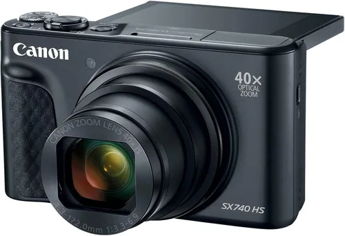 Vista 5 de Canon PowerShot SX740 Cámara digital con zoom óptico de 40 aumentos y LCD inclinable de 3 pulgadas - Video 4K, Wi-Fi, NFC, Bluetooth habilitado Negro