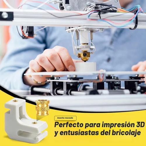 Vista 7 de 300 piezas de inserciones roscadas M2 M2.5 para plástico con puntas de ajuste térmico, kit de inserciones de ajuste térmico M2 y M2.5, inserciones