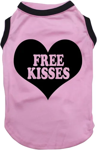 Vista 4 de Petitebella 'Free Kisses' - Camisa para perro con corazón (negro/dorado, talla XS)