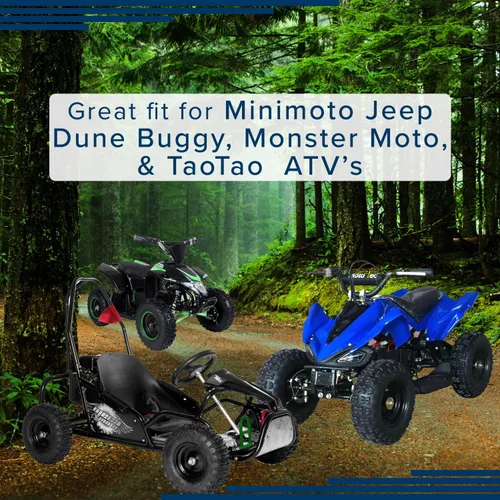 Vista 3 de AlveyTech Neumático para ATV, Go Kart y Dune Buggy de 13x5.00-6 con banda de rodadura Q129 (1)