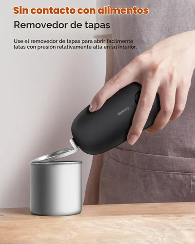 Vista 4 de Canslab Ultrablde (versión básica) - Abrelatas eléctrico recargable para cocina para personas mayores con artritis, abrelatas de batería USB