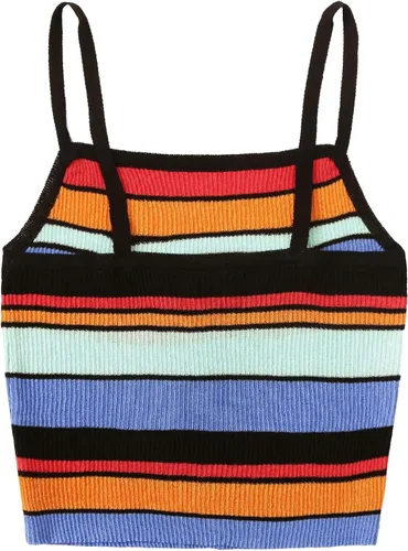 Vista 2 de SweatyRocks - Camiseta sin mangas para mujer, de punto acanalado con botones en el frente