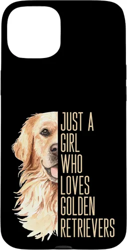 Vista 9 de Cute Golden Retriever - Just a Girl who Loves Goldens Case for iPhone 17