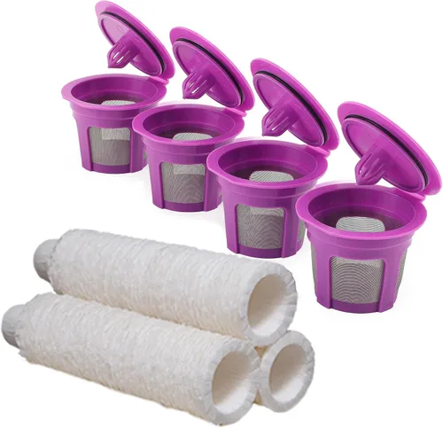 Vista 14 de Paquete de 4 filtros reutilizables K Cup, cápsulas de café universales Kcup para cafeteras Keurig1.0 y 2.0 Negro