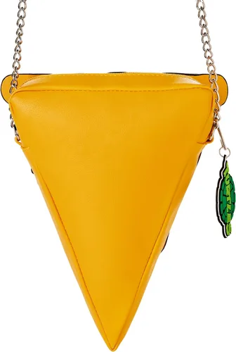 Vista 4 de Spirit Halloween Teenage Mutant Ninja Turtles Pizza Slice Crossbody Bag Con licencia oficial Accesorio TMNT, Multi colorido