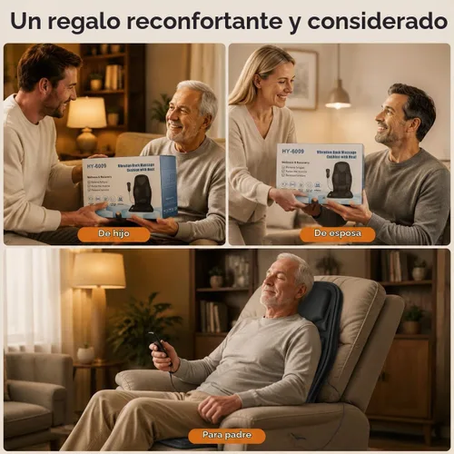 Vista 8 de IDODO Cojín masajeador de espalda para liberar el estrés y la fatiga