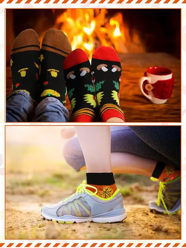 Vista 4 de Giegxin 12 pares de calcetines divertidos para mujer, calcetines coloridos de lunares para niñas, calcetines deportivos para el día de San Patricio