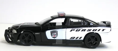 Vista 4 de Nuevo Ray Dodge Charger Pursuit Carro de policía fundido a troquel escala 1/24
