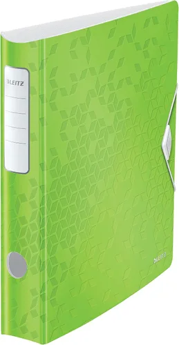 Vista 9 de LEITZ 11060036 – Archivo de palanca Polyfoam 180º Curvo con Cierre de Goma Active Wow DIN A4 2.953 in Azul Metálico