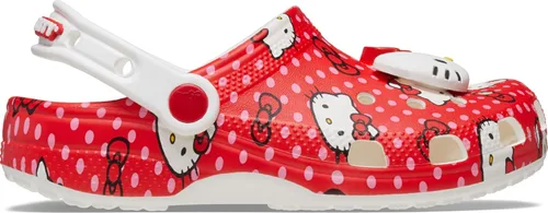 Vista 5 de Crocs Clásico unisex para niños rojo (Multi/red)