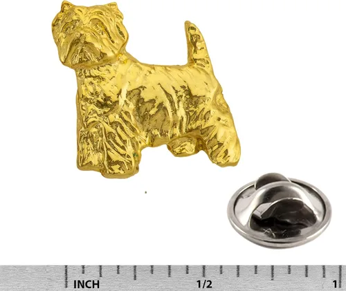 Vista 2 de Broche de solapa hecho a mano con diseño de raza de perro Terrier - Jack Russel, border, toro, Cairn, Airedale, Norwich, Scottish, Amstaff, Pit