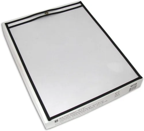Vista 6 de C-Line, soportes cosidos para boletos de tienda de alta capacidad, con refuerzo y cierre con solapa, lados transparentes, 9 x 12 x 1 pulgadas